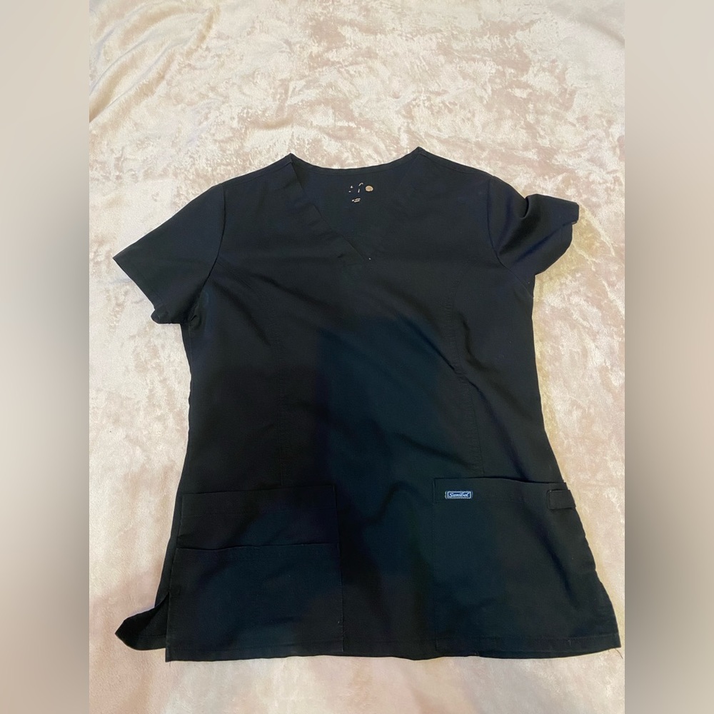 Black scrub top